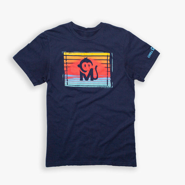 Front view of the Ocean Sunset Graphic Tee