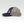 Side view of the Iconic Monkee Low Pro Trucker Hat in navy heather and light grey