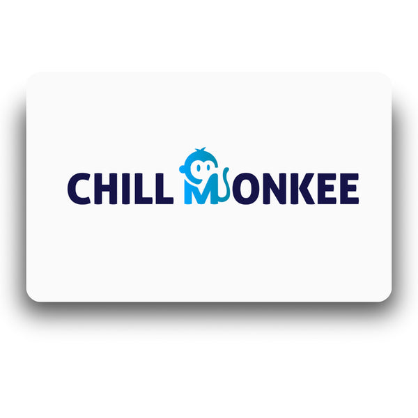 Chill Monkee Gift Card logo design.